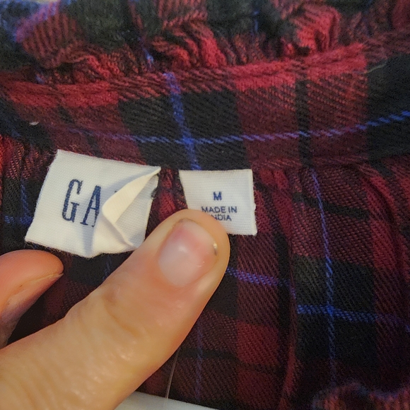 GAP Factory Red and Black Plaid Dress - Picture 4 of 5